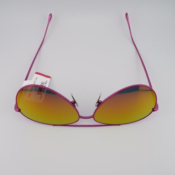 Isabel Marant Colorful Gradient Mirror Aviator Shades, Bright Metallic IM0011 - Picture 9 of 16